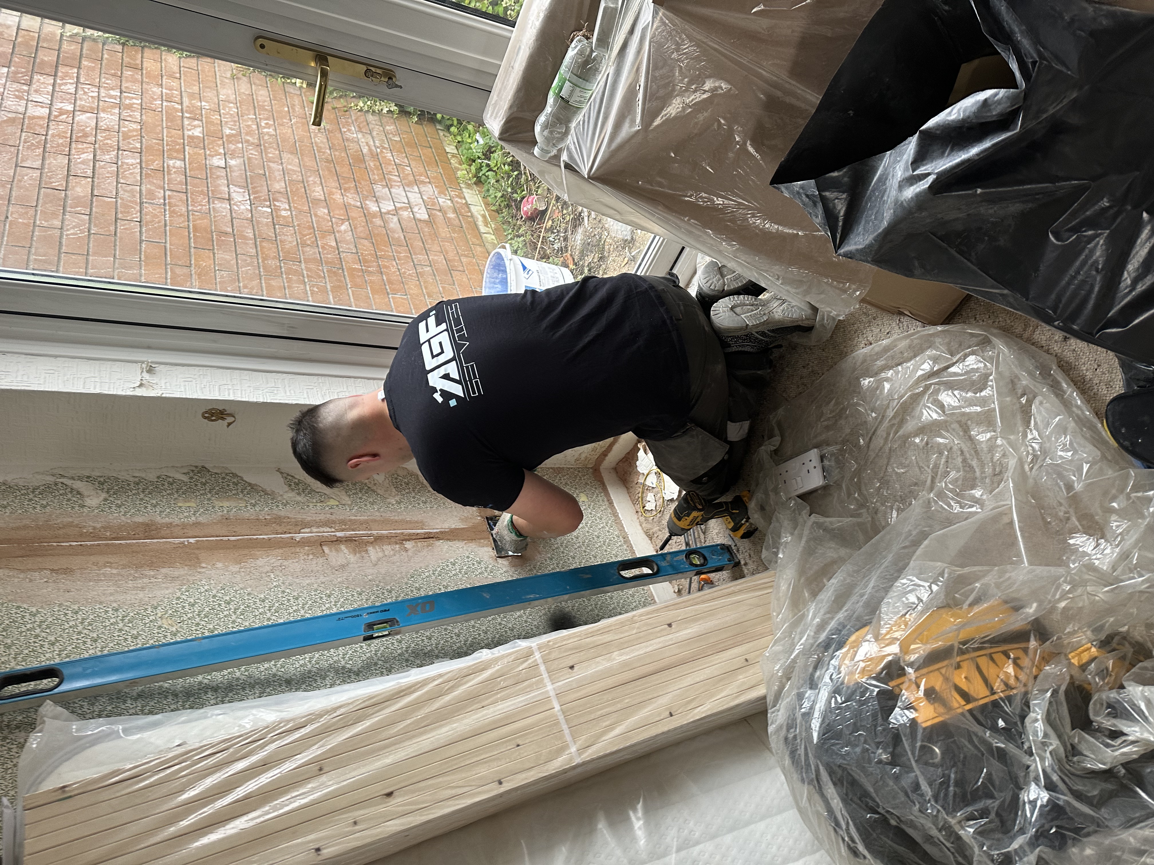 AGF engineer completing a home rewire