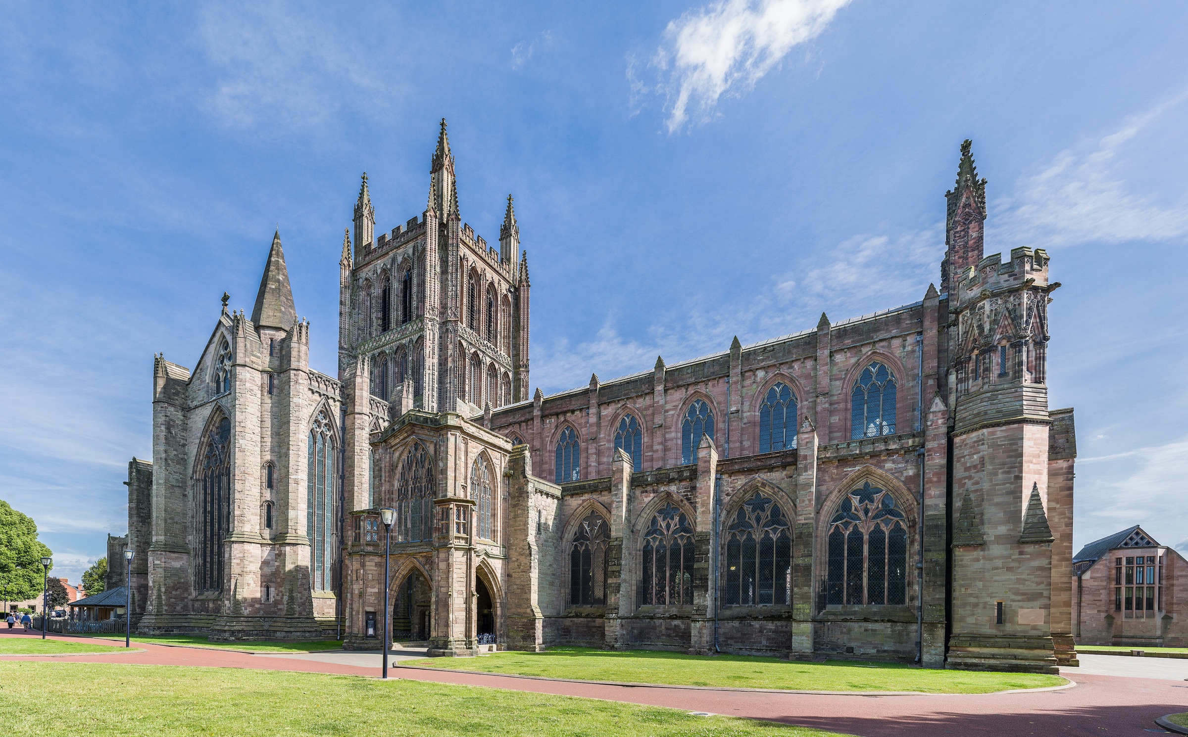 Hereford Cathedral viewed from the north west