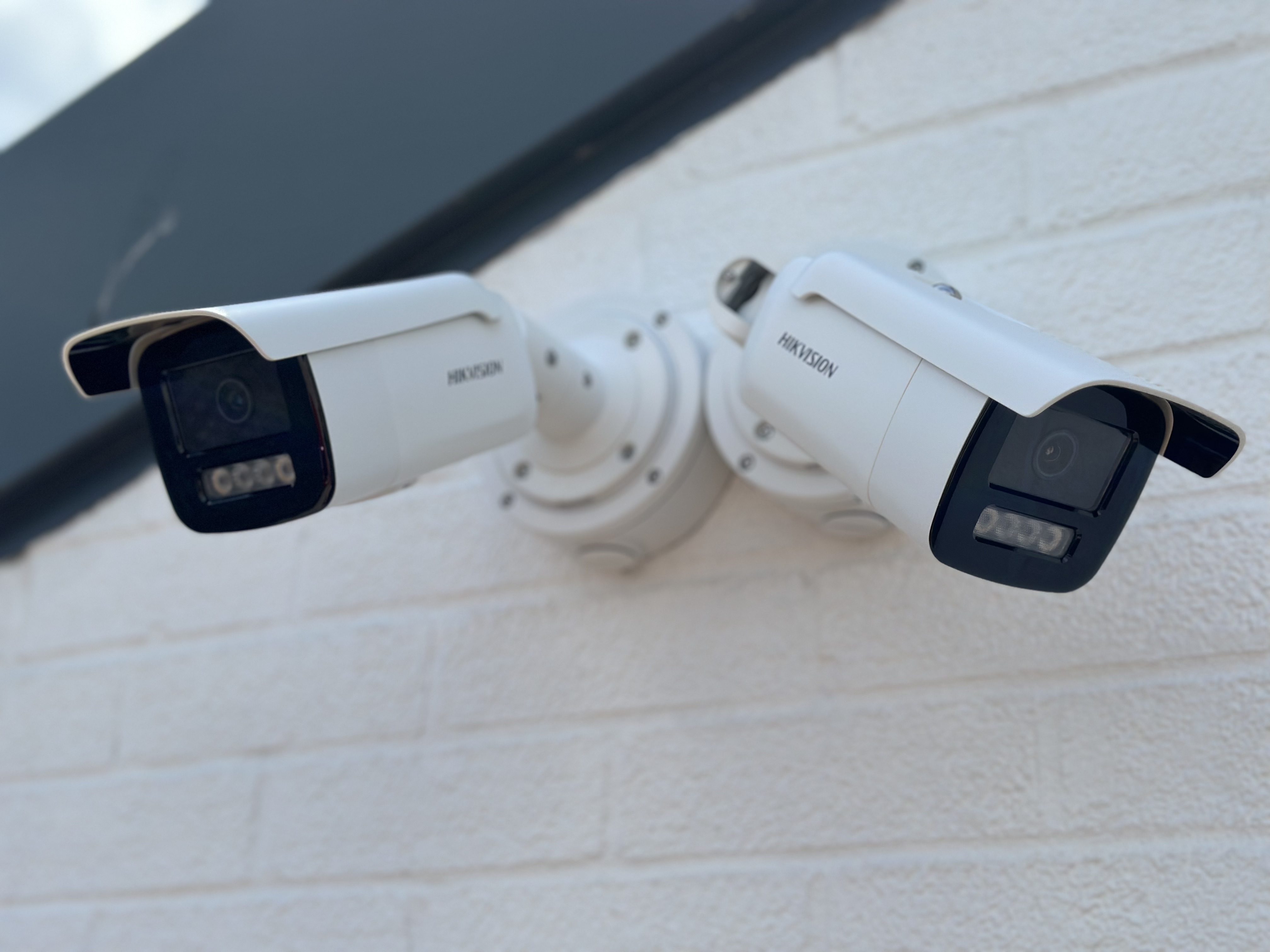 Hikvision bullet cameras installed by AGF Services